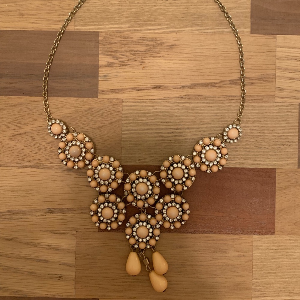 Francesca’s Statement Necklace - Pink with Studs